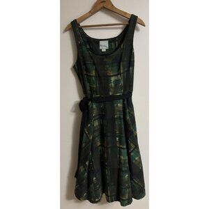 RARE ANTHROPOLOGIE MAEVE PLAID DRESS W/TULLE SLIP SIZE 6 AS SEEN ON TAYLOR SWIFT